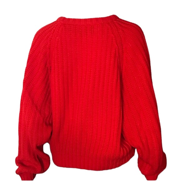 Rainbow Ridge Red Pullover Knit Sweater Women’s Size Large - Picture 3 of 4